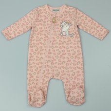 WF1780: Baby Girls Leopard Print All In One (3-12 Months)